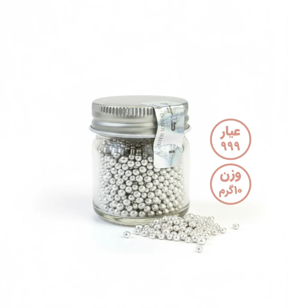 ساچمه نقره عیار 999 (10 گرم)
